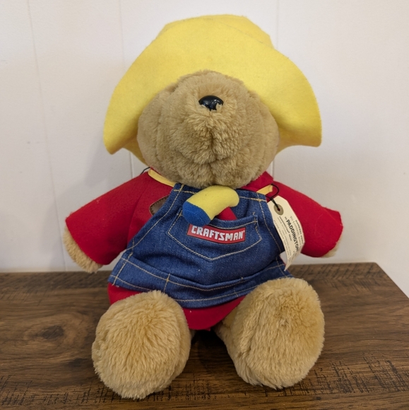 Paddington Bear Plush Sears Craftsman 15" Stuffed Toy Collectable Gifts For Him - Picture 3 of 11
